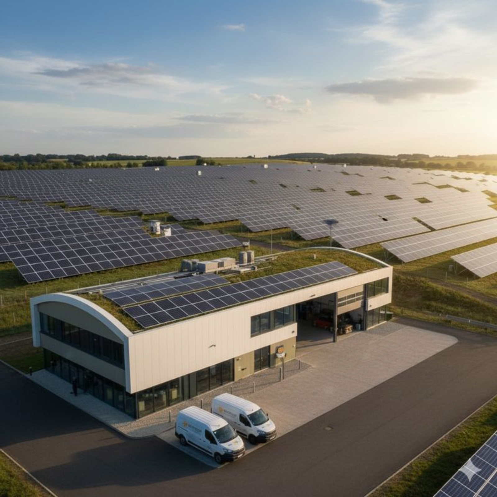 Industrial solar power plant